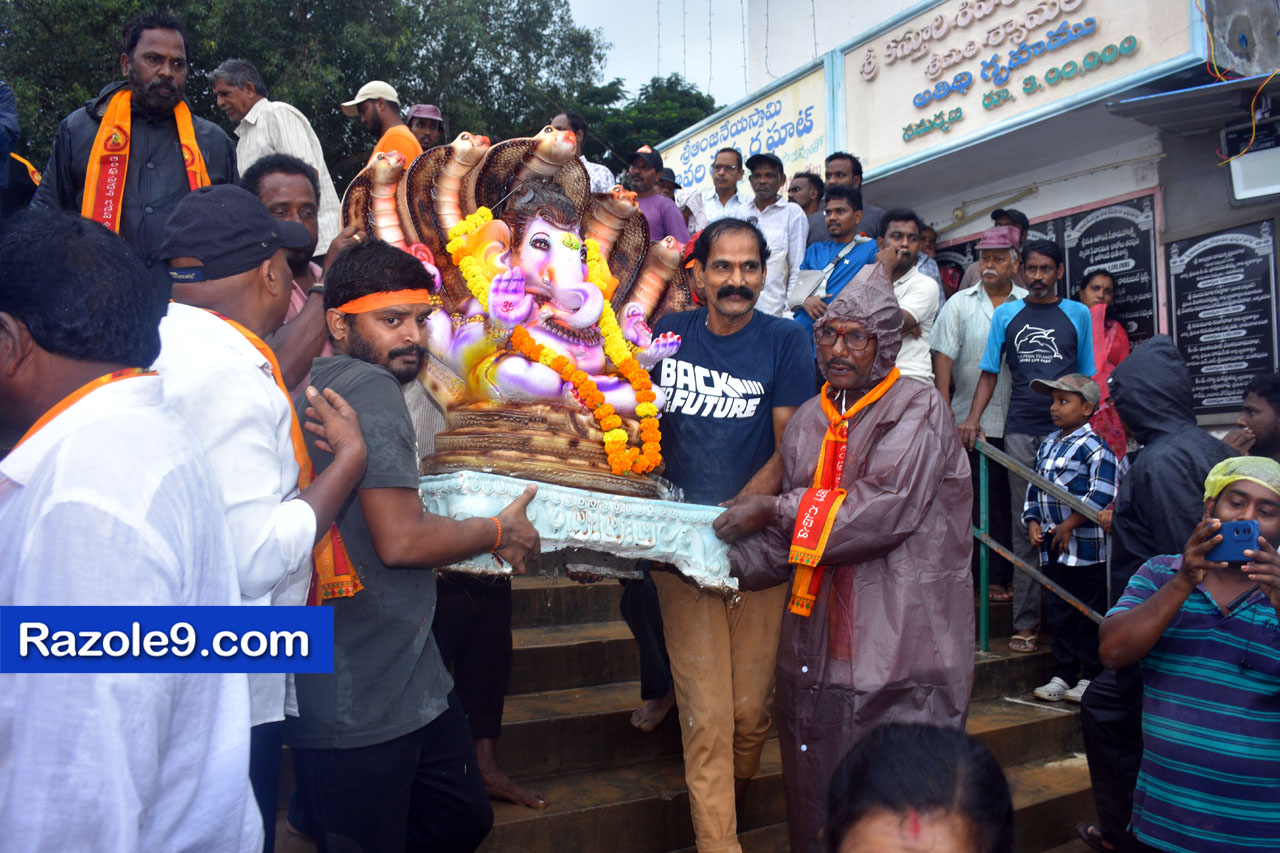 Razole Taluka Ganesh Nimajjanam